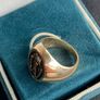 RARE McDonald's 14k Gold Signet Ring with Real Diamond Image 8