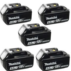Makita BL1850 18V 5.0Ah LXT Lithium-Ion Battery (Pack of 5)