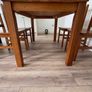 Solid Wood Dining Table and 4 Chairs Image 2