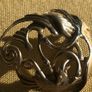 Handmade Sterling Silver Children of Lir Brooch Made in Ireland Image 5