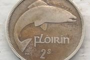 Irish silver 2 shilling florin