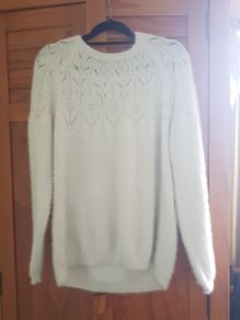 Woolen White Sparkling Sweater