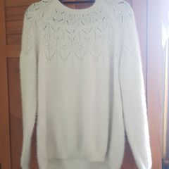 Woolen White Sparkling Sweater