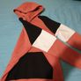 pull and bear black white salmon pink small medium hoodie Image 2