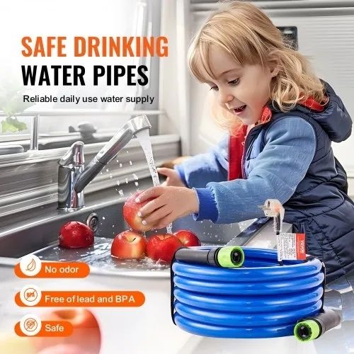 457.2 cm Heated Water Hose for RV -45F Antifreeze Heated Drinking Water Hose
