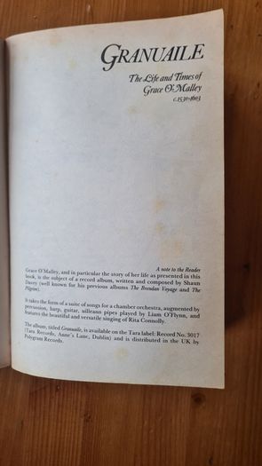 Granuaile. The Life And Times Of Grace O Malley 1530-1603. Paperback In Good Condition.