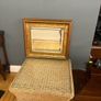 Fire Mantle Place Mirror Brushed Bronze wood deaig Image 2