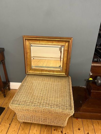 Fire Mantle Place Mirror Brushed Bronze wood deaig