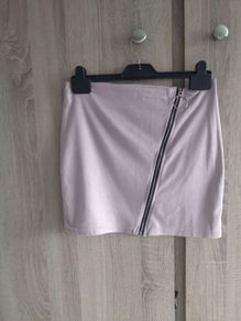 mini skirt grey with zip or green with lace fits xs-s small m
