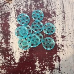 Lego technic wheel trans medium blue 10 pieces