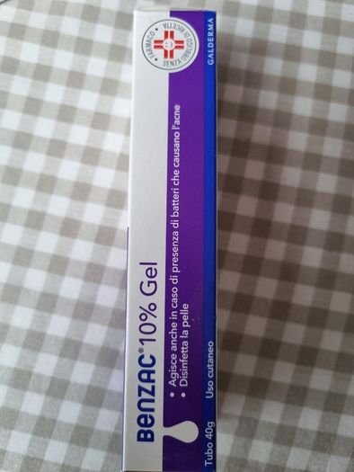 Acne gel benzoyl 10% skin treatment