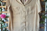 blouse Bnwt size large baloot brand vintage inspired short sleeve