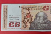 Irish 1979 "Scotus"  Five pound banknote in A/UNCIRCLULATED condition