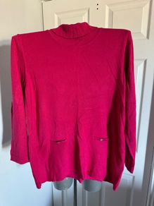 Rabe pink turtle neck jumper size UK18 EU46 Postage included