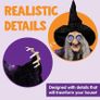 72 Inch Hanging Animated Talking Witch Decoration with Light-up Eyes and sound activation function for Halloween Haunted House Prop Image 5