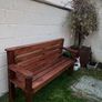 Custom handmade timber garden bench Image 3