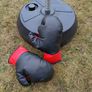 Freestanding boxing bag and boxing gloves Image 3