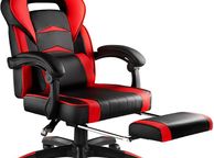 main image for ad Computer Chair, Gaming Executive With Footrest Red