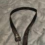 Black Leather Belt 1.25 metres approx 4 foot Image 4