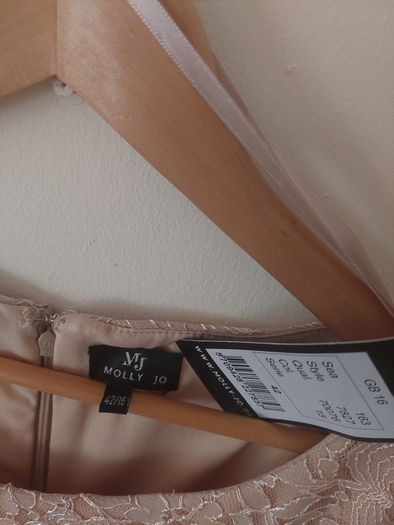 Tan Lace Dress Size 16