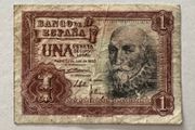 Spain 1 Peseta 1953 Banknote