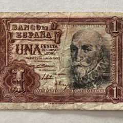 Spain 1 Peseta 1953 Banknote