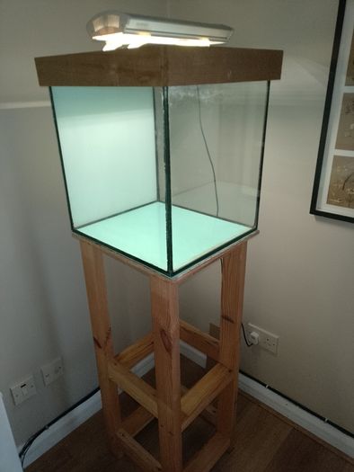 Fish tank with stand and light