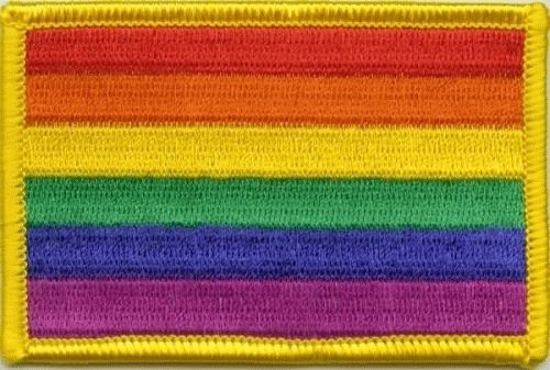 Rainbow Pride flag patch 8x5cm, read me