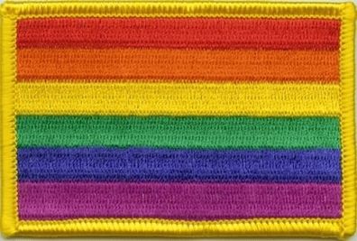 Rainbow Pride flag patch 8x5cm, read me