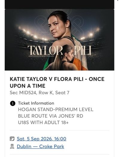 Katie Taylor Ticket Premium Level