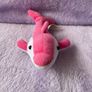 Pink and White Dolphin Plush Image 3