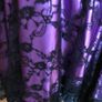 New Two layer Purple/Black Lace Dress Image 6