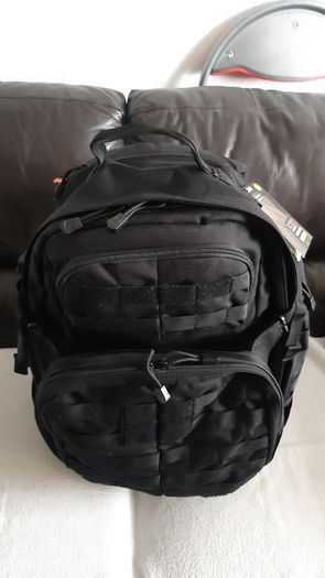 5.11 Tactical RUSH 72 2.0 Updated Design Military Backpack, Molle Bag Rucksack Pack, 55 litres Large, Style 58602  - Black Home Office School College