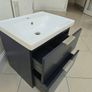 Brand New Sonas Stockholm 80cm Wall-hung Vanity  Midnight Grey Image 4
