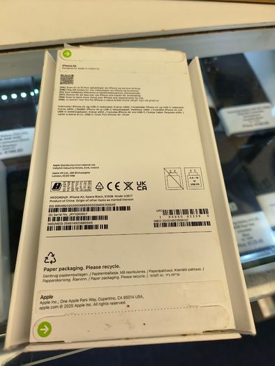 iPhone Air 512GB iPhone 17 Air iPhone Air - EU Irish Model Unlocked Black NEW (Battery is 100% = Zero Cycle)