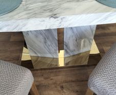 Marble table and chairs