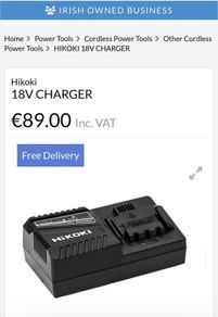 Hikoki Hitachi 14.4 /18.0 /36.0 Volt Uc18ysl3 W0z Battery Fast Charger Usb 2