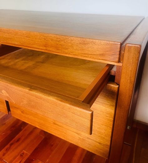Solid Teak Mid Century Office Credenza/Sideboard high quality
