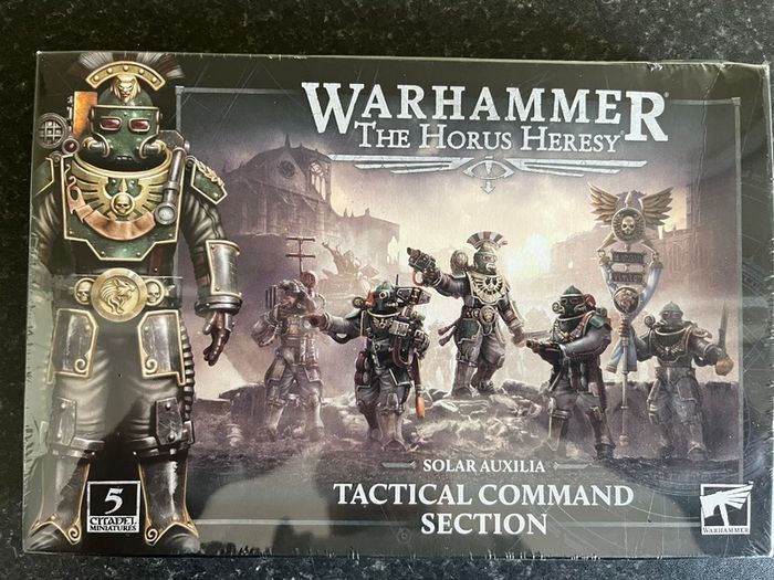Warhammer 40k Solar Auxilia Tactical Command Section ( sealed )