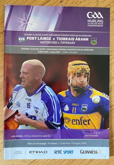 2008 Tipperary v Waterford - All-Ireland Hurling Semi Final Programme