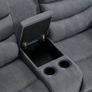 Brand New full Recliner Grey Fabric Sofa Set Image 7