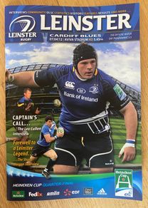 2012 Leinster v Cardiff Blues - Heineken Cup Programme
