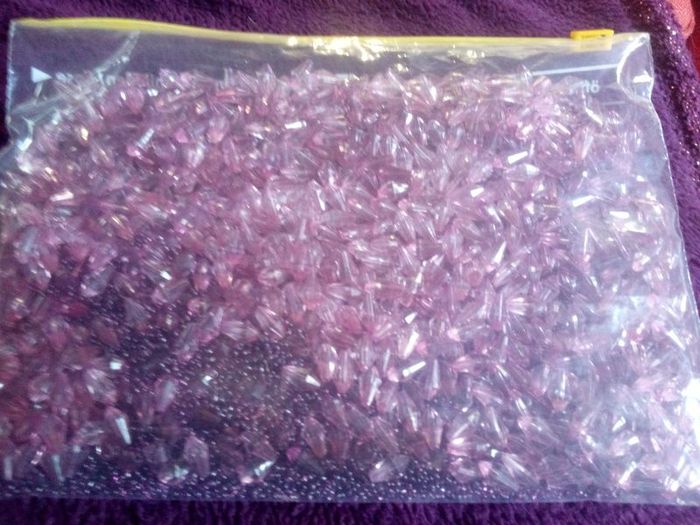 Freezer Bag of Lilac Pearls