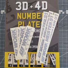 Work meister alloy wheel stickers