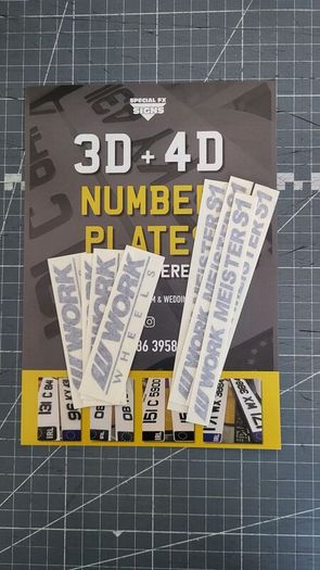 Work meister alloy wheel stickers