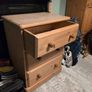 solid pine chest of drawers Image 2