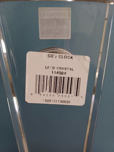 Waterford crystal clock