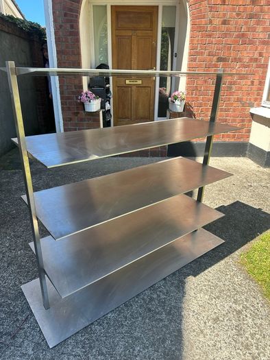 Heavy-duty stainless steel rack 97kg