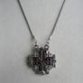 Vintage Silver 925 Jerusalem Cross Necklace Open Pendant Sterling Plated Holy Chain Image 5