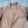 Lubiam Studio Mens 100% Cotton Blazer - Size EU 48 R - Brown - Single Breast Image 2